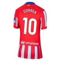 Dres Atletico Madrid Angel Correa #10 Domáci pre Ženy 2024-25 Krátky Rukáv